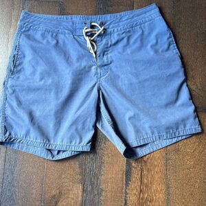 Faherty mens board shorts size 36 blue surfer lake beach vacation boat